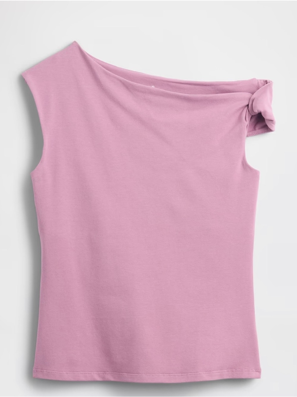 Stretch Jersey One-Shoulder Top